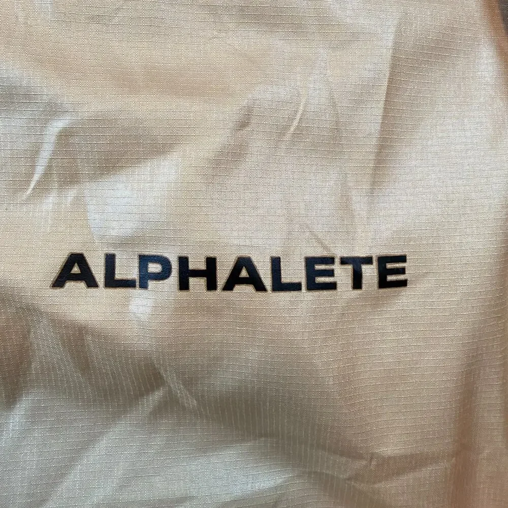 Alphalete Men's Lightweight Zip-Up Windbreaker Jacket Brown Size Small
